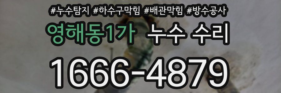 영해동1가 누수 수리