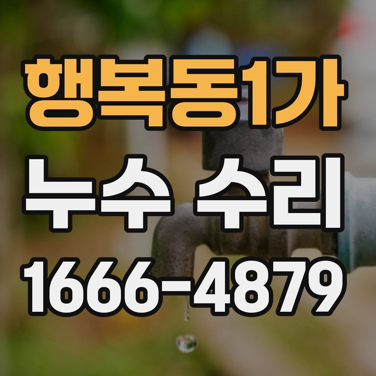 행복동1가 누수 수리