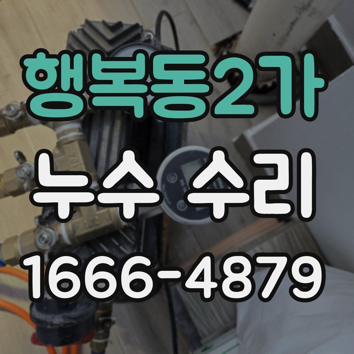 행복동2가 누수 수리
