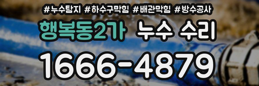 행복동2가 누수 수리