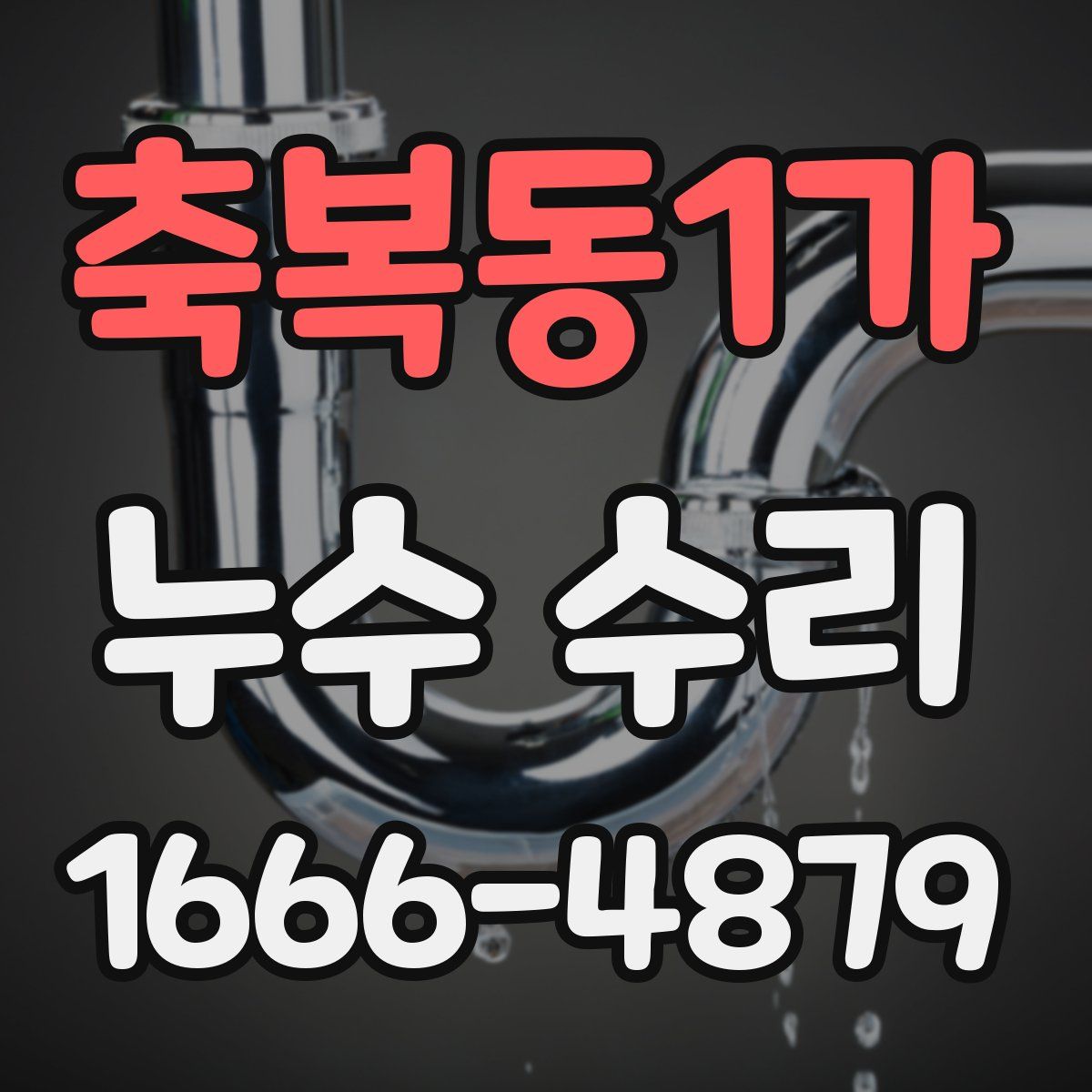 축복동1가 누수 수리