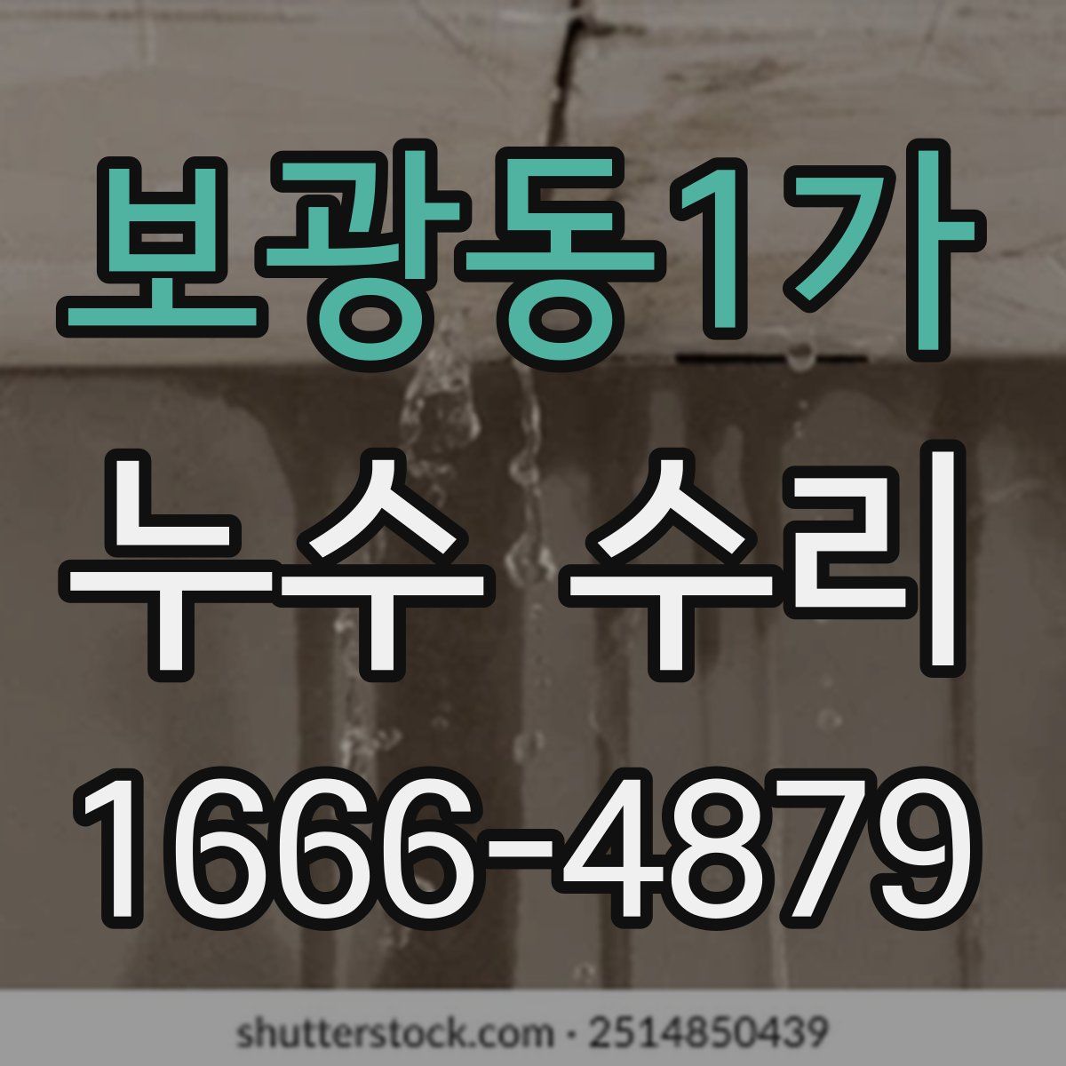 보광동1가 누수 수리