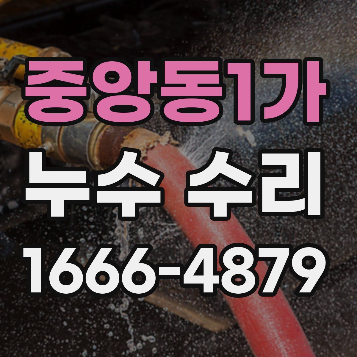 중앙동1가 누수 수리