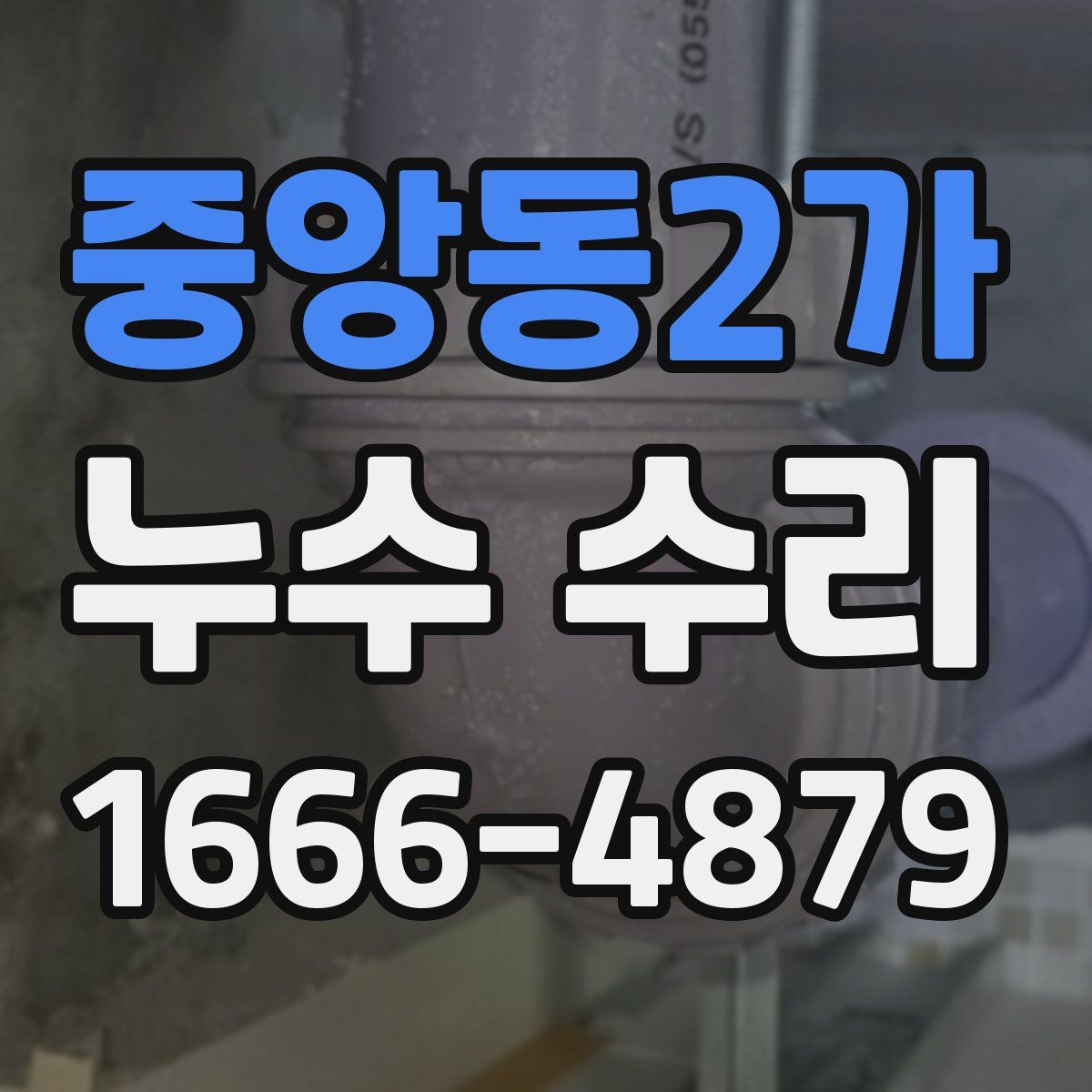중앙동2가 누수 수리