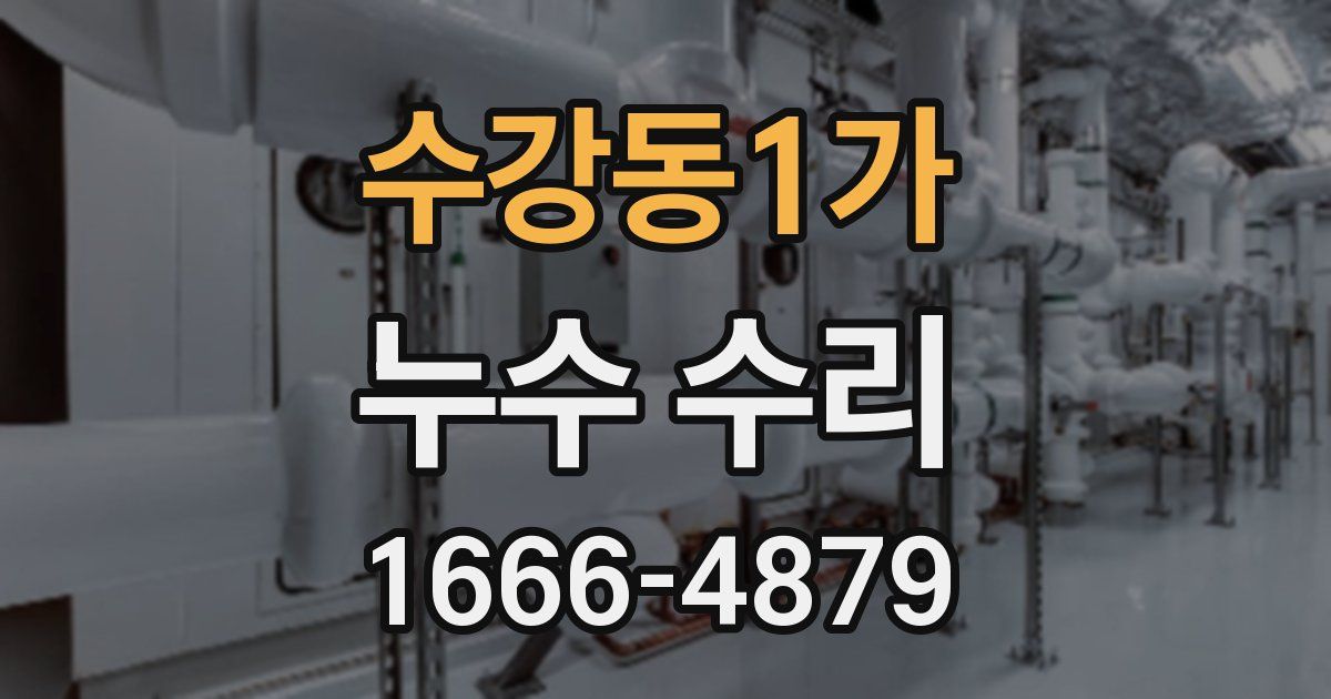 수강동1가 누수 수리