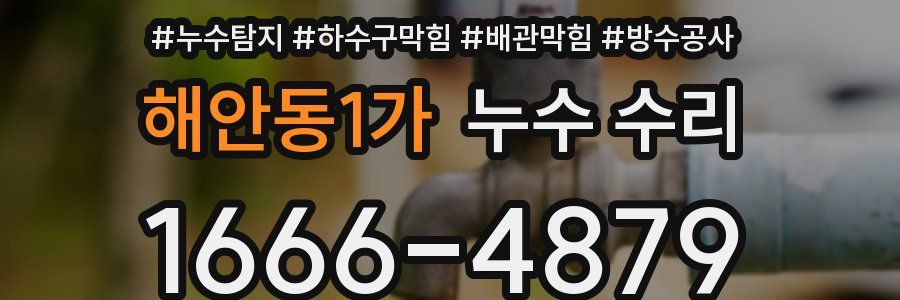 해안동1가 누수 수리
