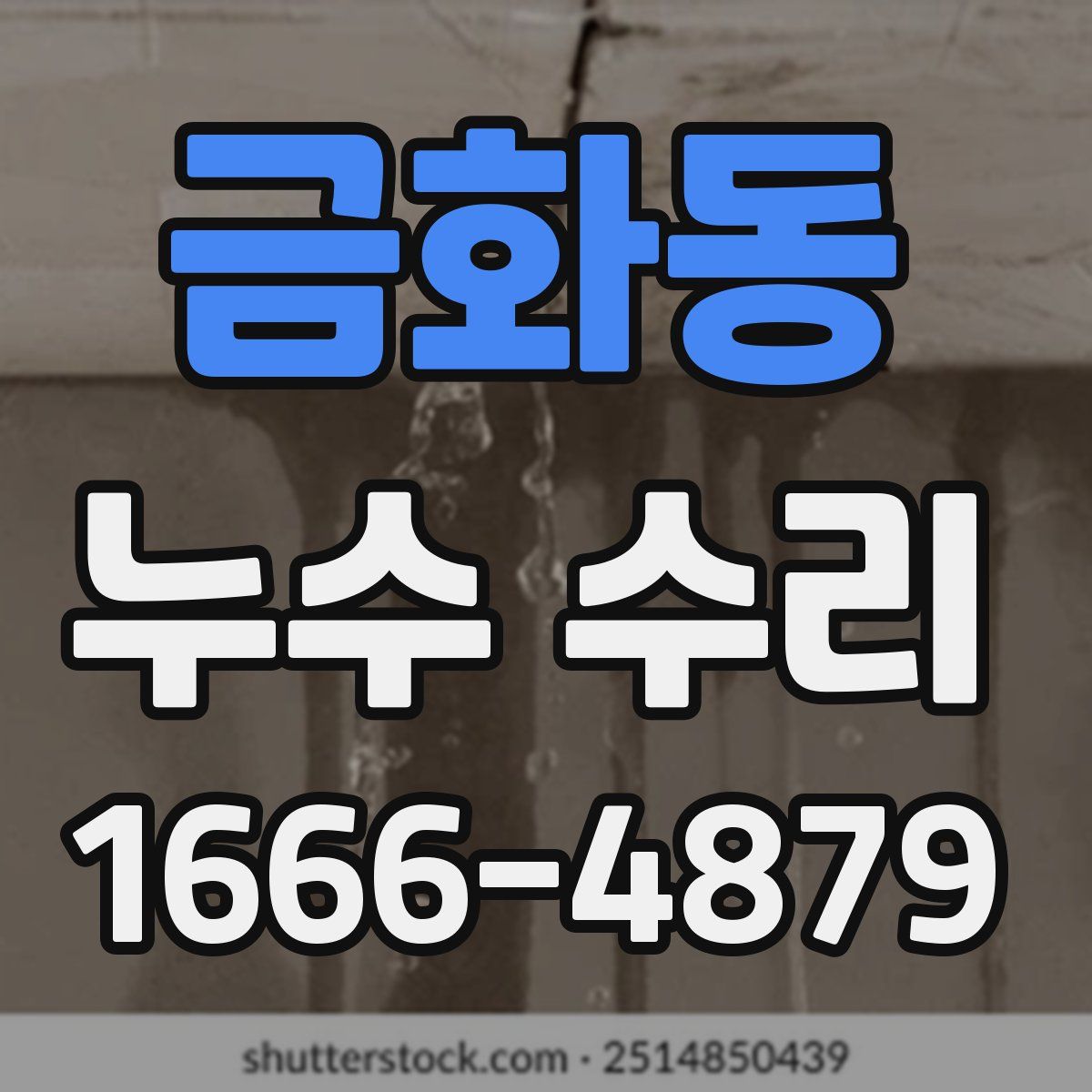 금화동 누수 수리