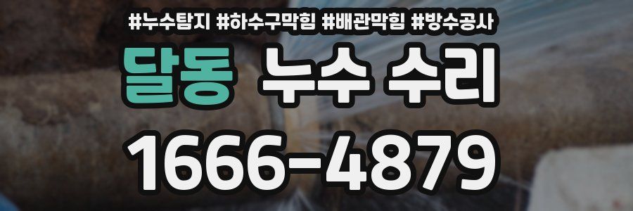 달동 누수 수리
