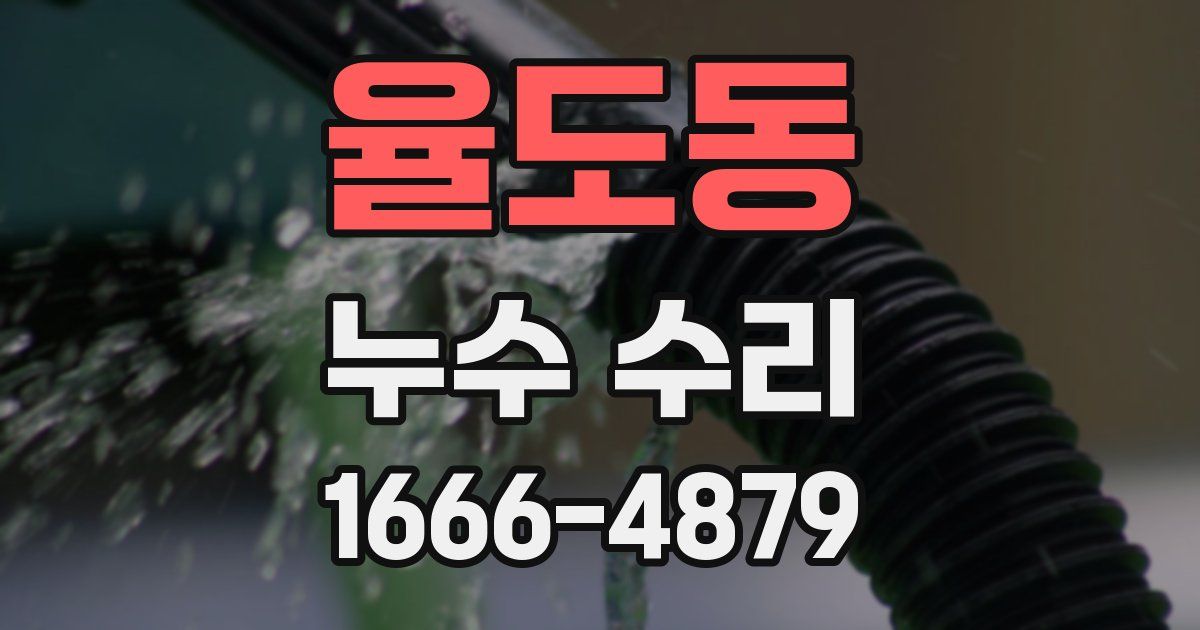 율도동 누수 수리