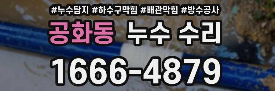 공화동 누수 수리
