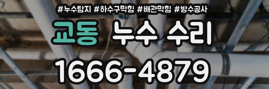 교동 누수 수리