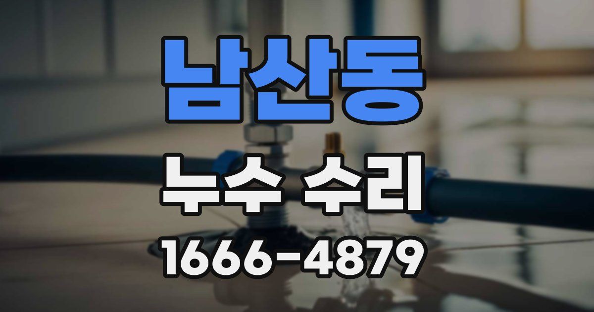 남산동 누수 수리