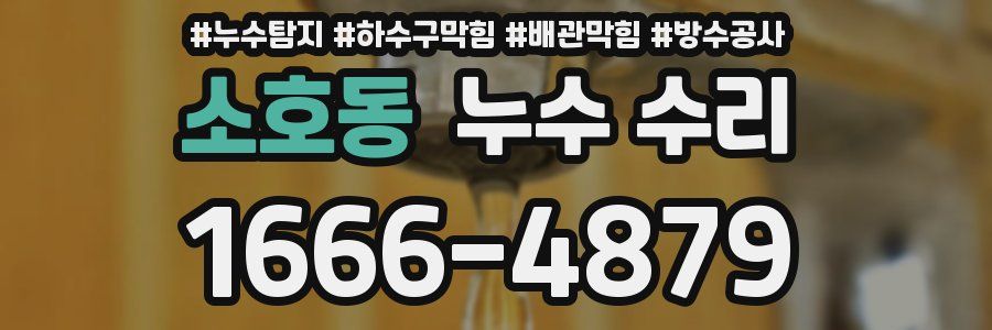 소호동 누수 수리