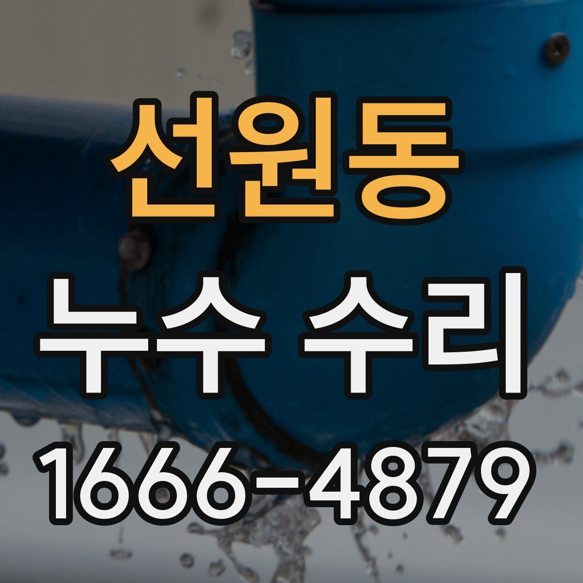 선원동 누수 수리