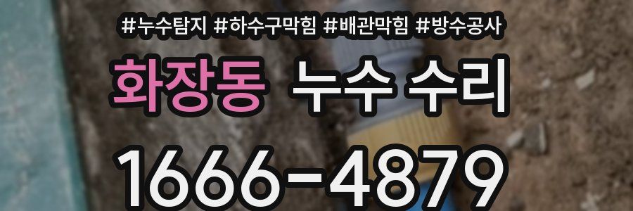 화장동 누수 수리
