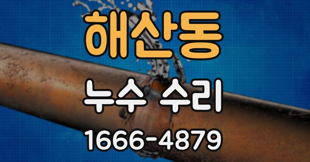 해산동 누수 수리