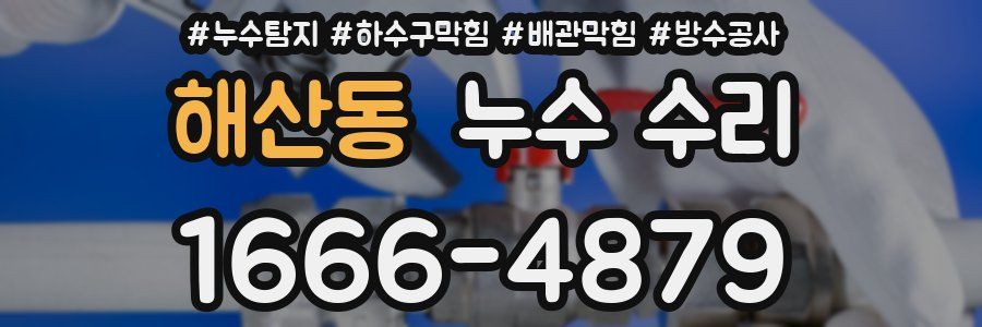 해산동 누수 수리