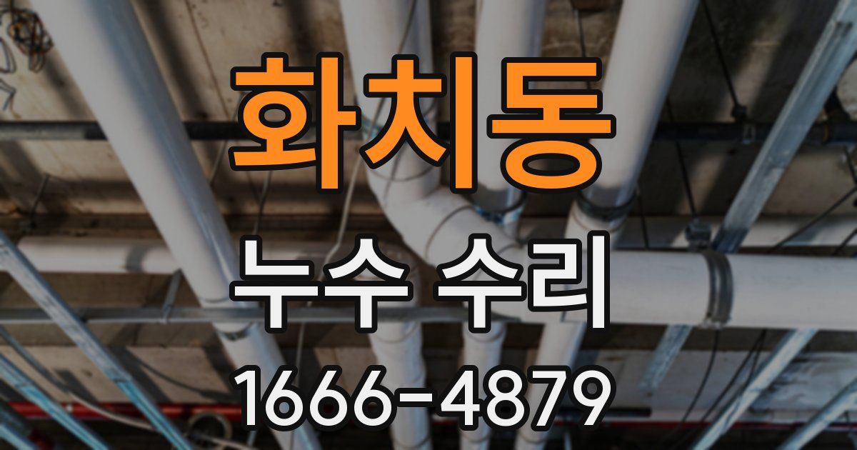 화치동 누수 수리