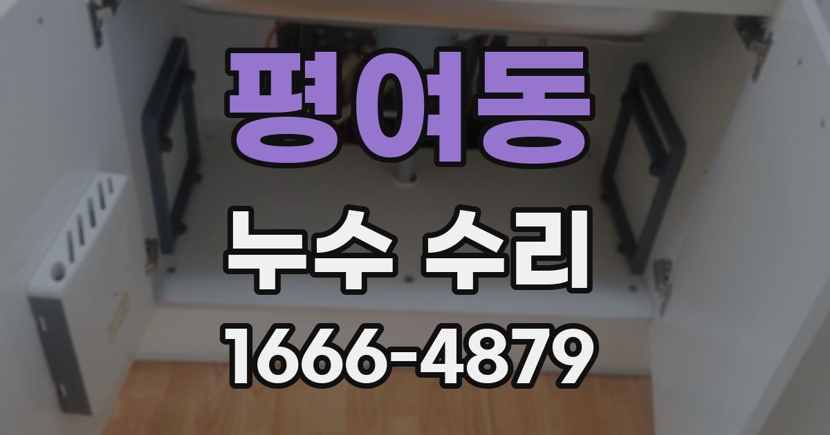 평여동 누수 수리