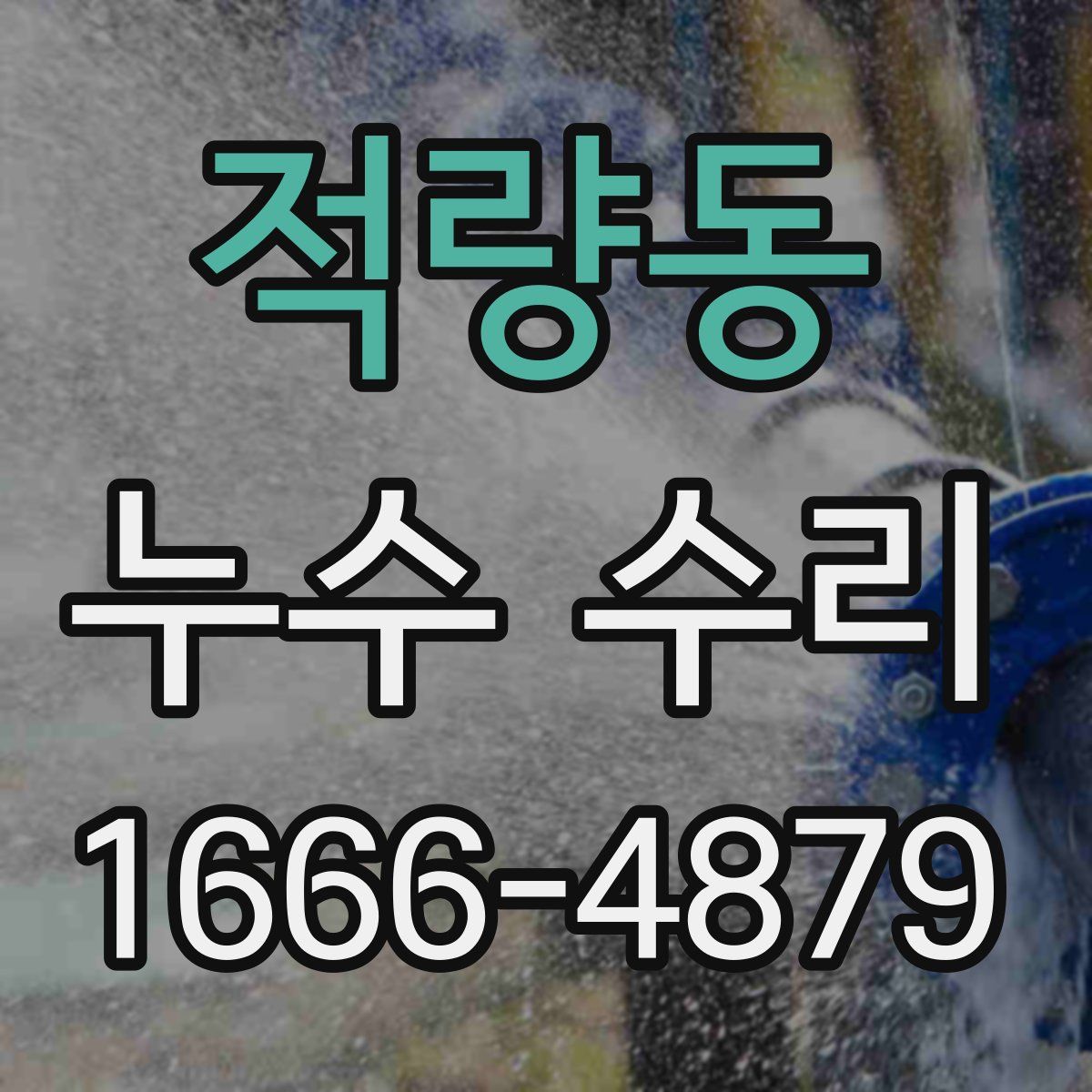적량동 누수 수리
