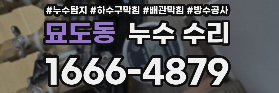 묘도동 누수 수리