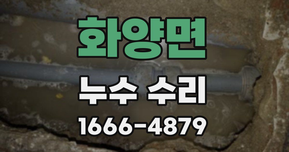 화양면 누수 수리