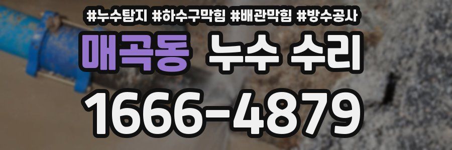 매곡동 누수 수리