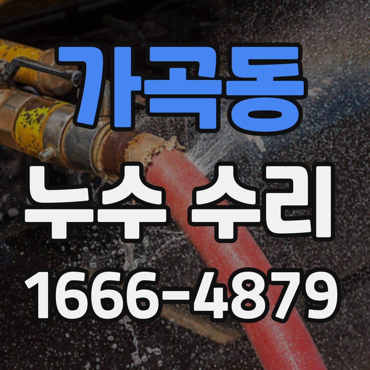 가곡동 누수 수리