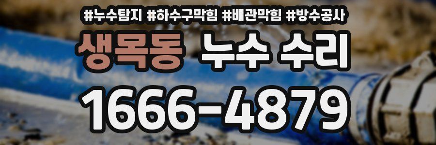 생목동 누수 수리