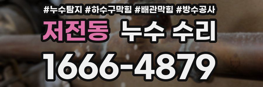 저전동 누수 수리