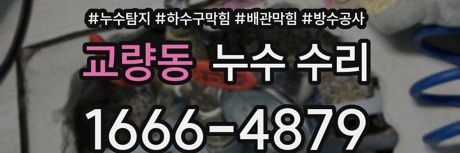교량동 누수 수리