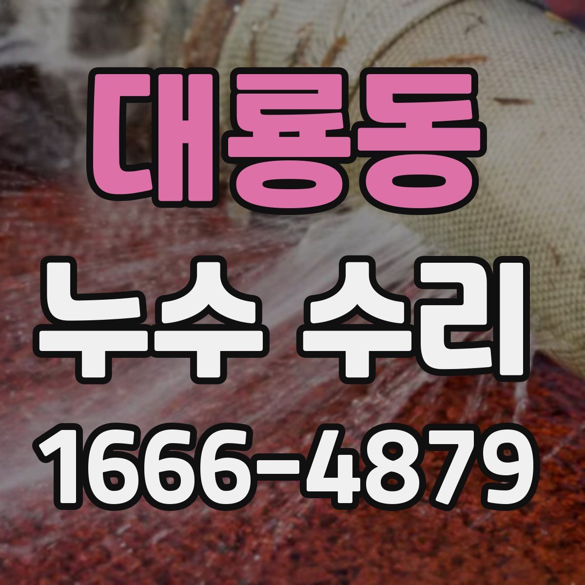 대룡동 누수 수리