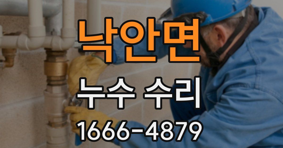 낙안면 누수 수리