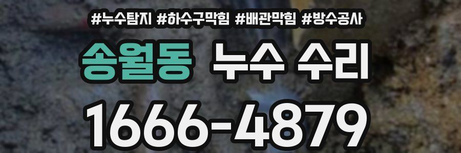 송월동 누수 수리