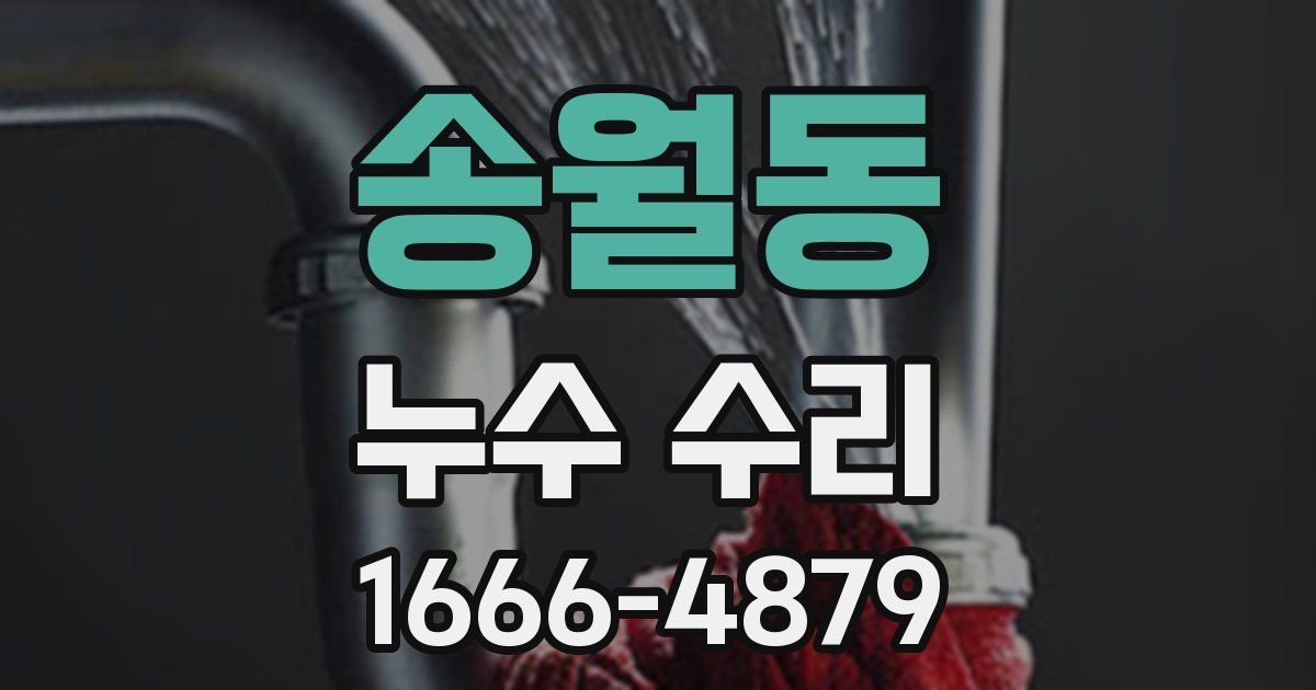 송월동 누수 수리