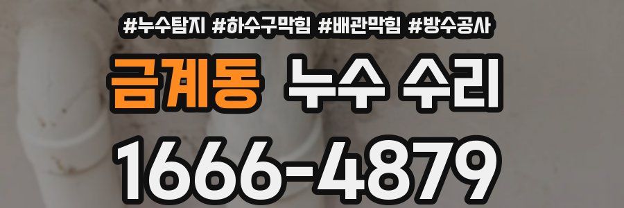 금계동 누수 수리