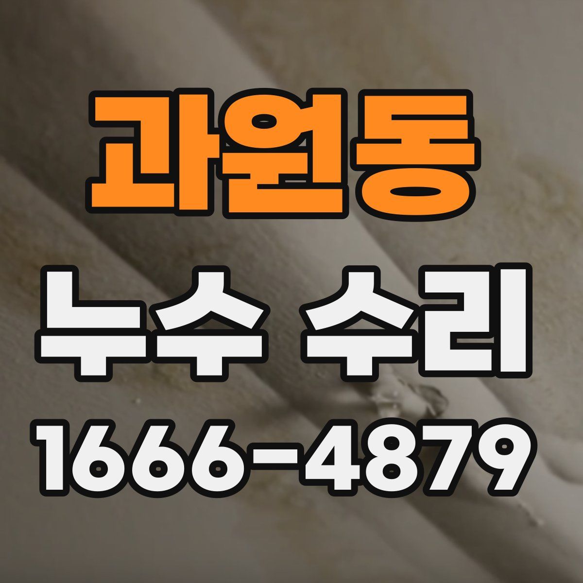 과원동 누수 수리