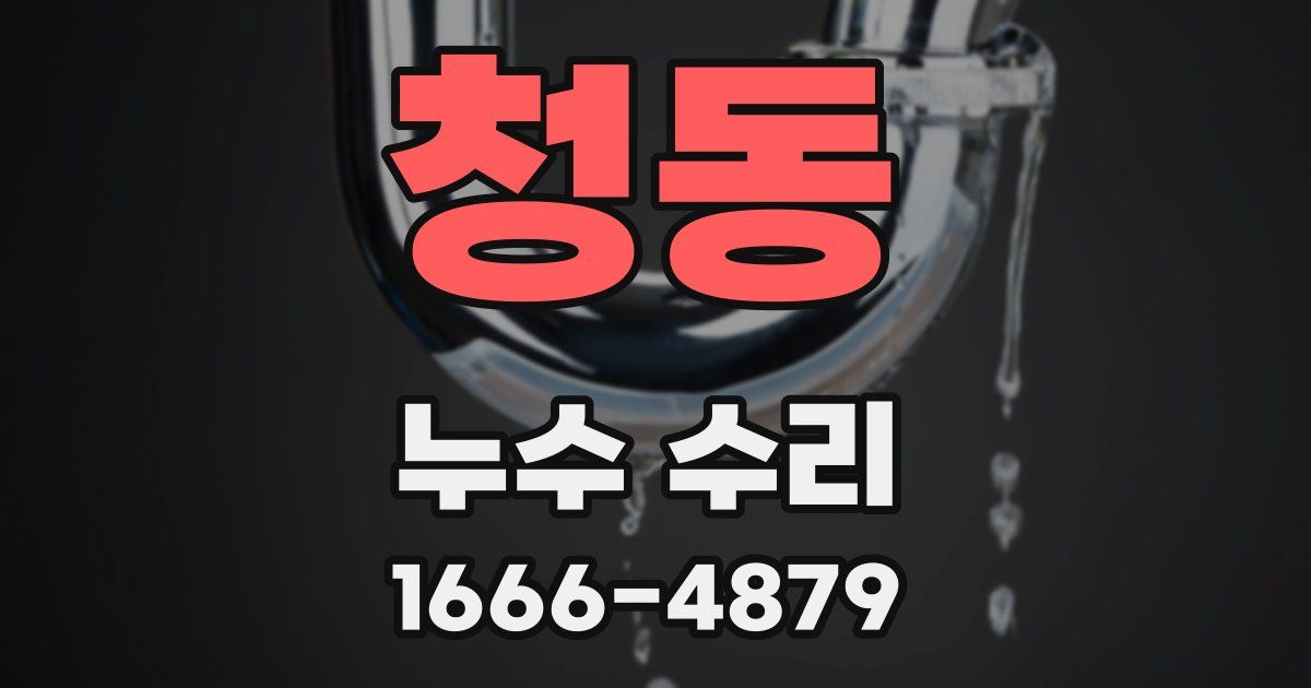 청동 누수 수리