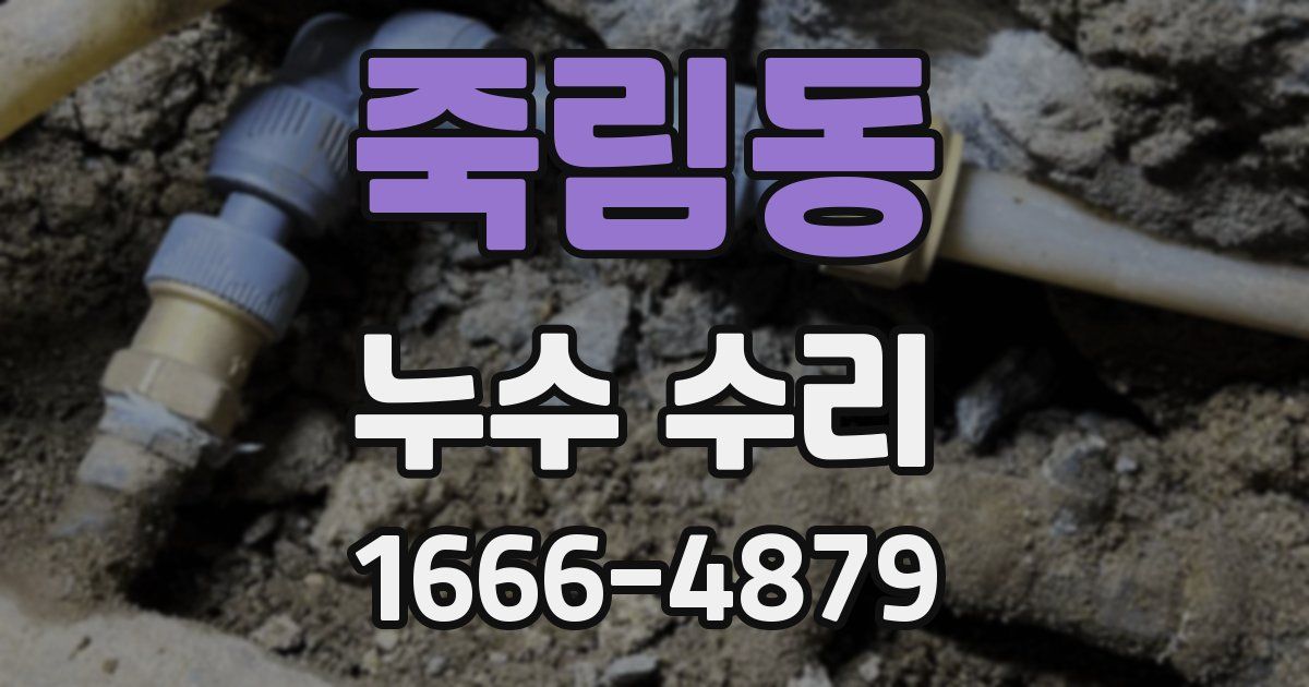 죽림동 누수 수리