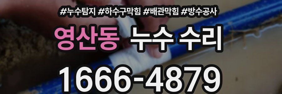 영산동 누수 수리