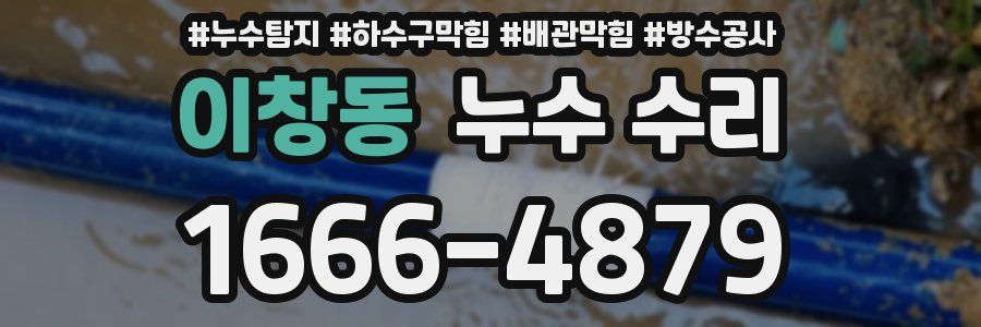 이창동 누수 수리