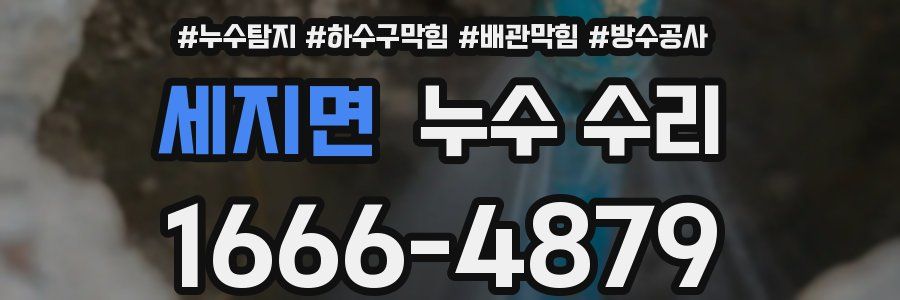 세지면 누수 수리