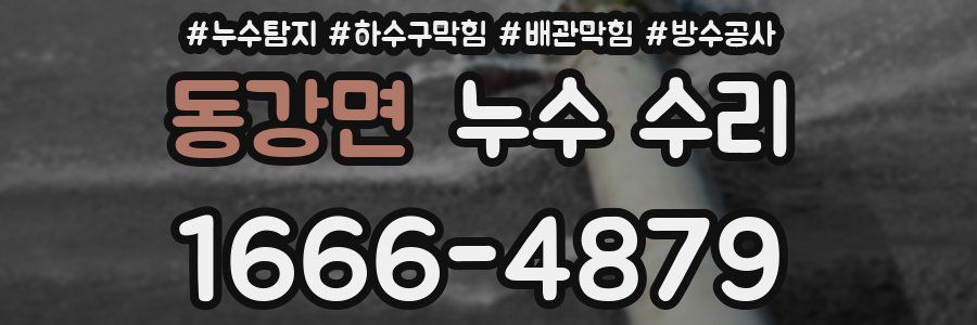 동강면 누수 수리