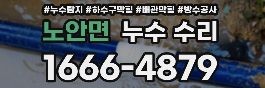 노안면 누수 수리