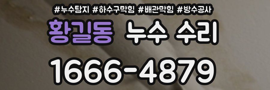 황길동 누수 수리