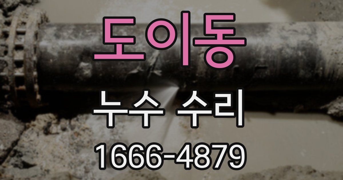 도이동 누수 수리