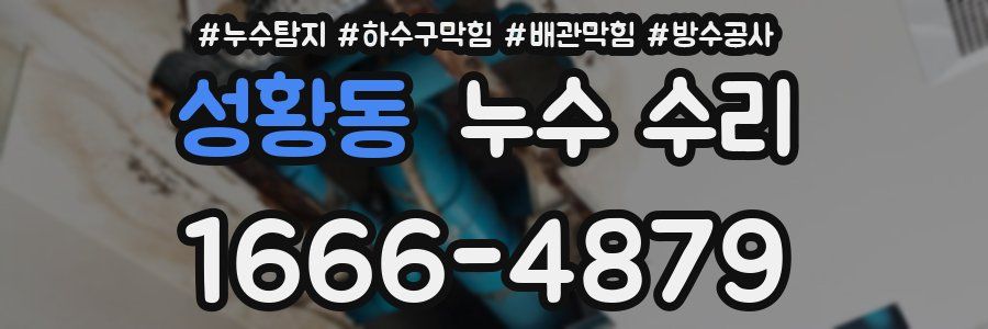 성황동 누수 수리
