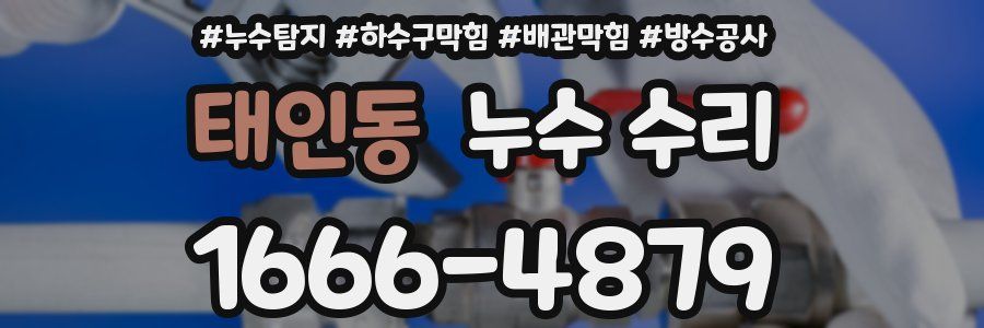 태인동 누수 수리
