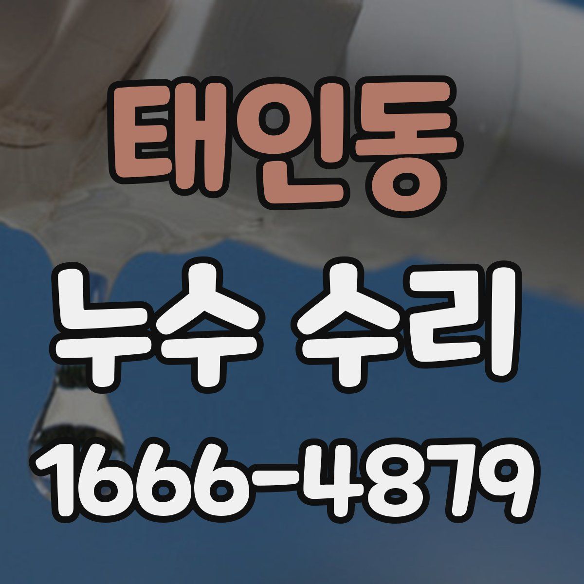 태인동 누수 수리
