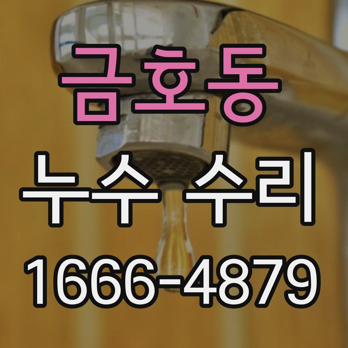 금호동 누수 수리